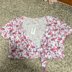 Floral crop top